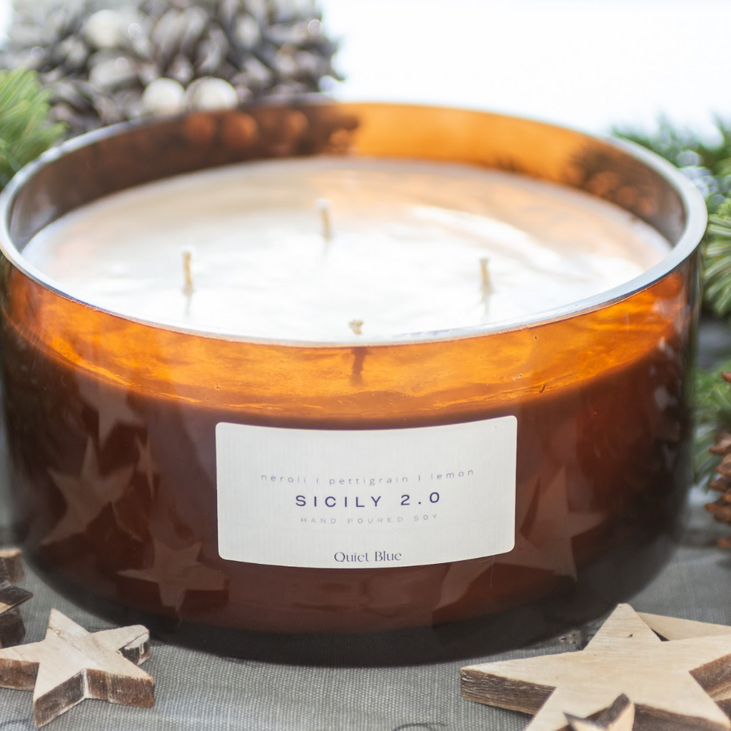 Candle Bowl - Deluxe 4 wick XL Scented Candle