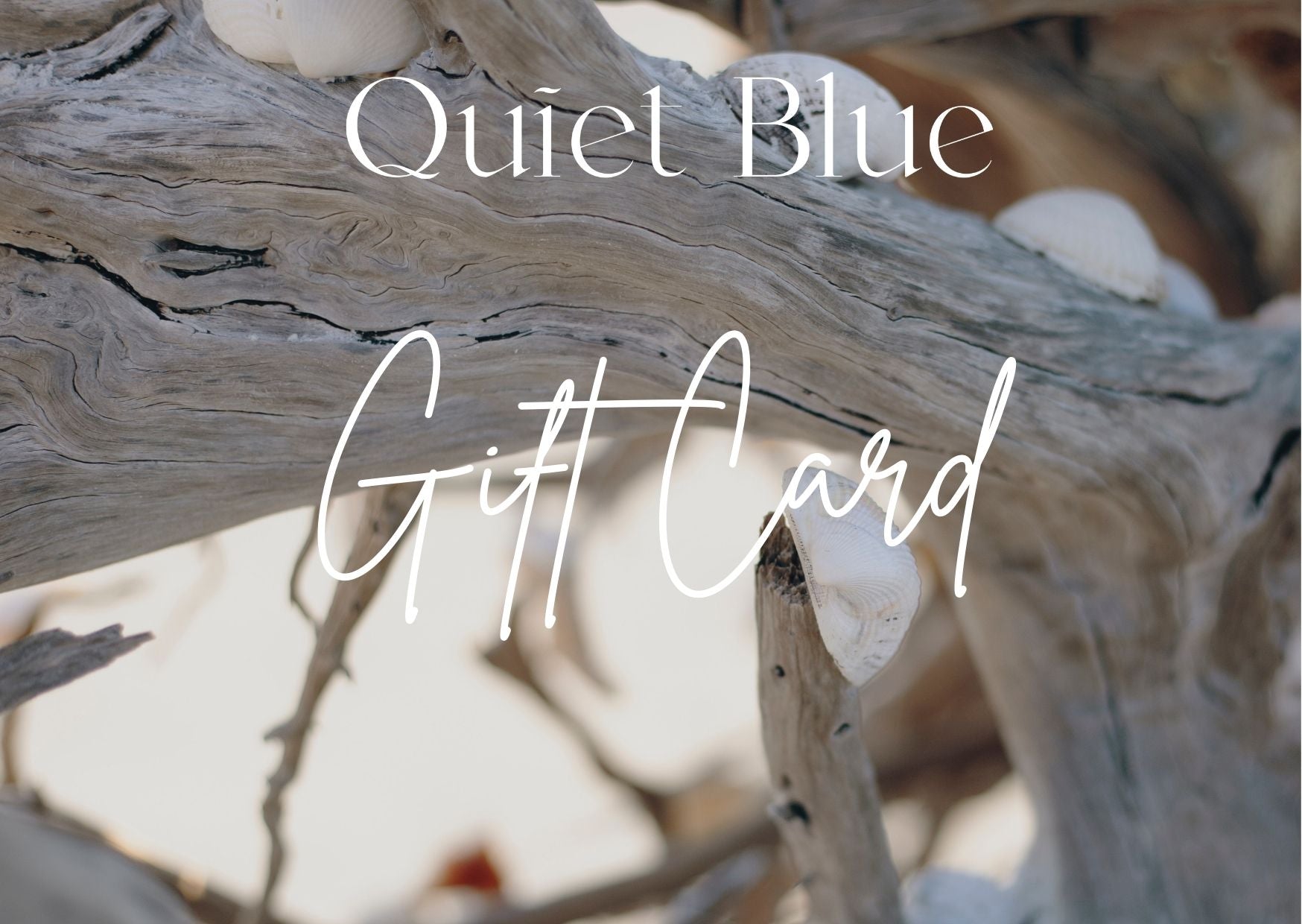 Quiet Blue Gift Card Quiet Blue